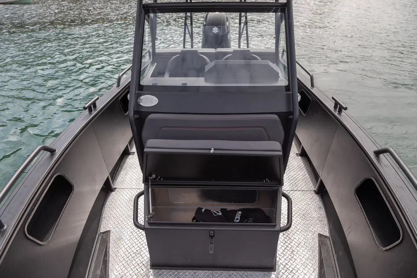 Lockers in the bow and aft